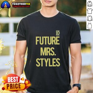 Pretty Future Mrs Styles 1D logo T-shirt featuring a stylish design perfect for One Direction fans and brides-to-be.