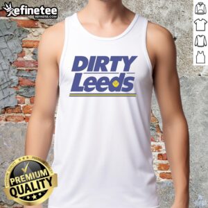 Good Dirty Leeds tank top featuring bold graphic design, perfect for casual wear and showing team spirit.