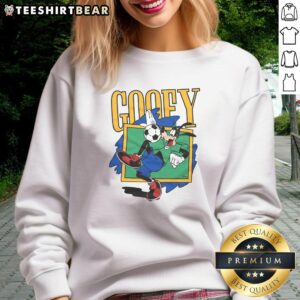Premium Goofy Soccer Sweatshirt featuring a playful design, perfect for soccer enthusiasts and casual wear.