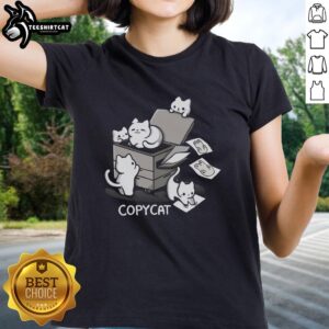 Good Copycat Printer Ladies Tee featuring a stylish design, perfect for creative women who love printing and design.