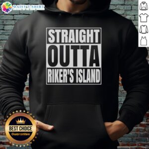 Premium Straight Outta Rikers Island Prison Hoodie featuring bold graphics and a comfortable fit for streetwear enthusiasts.