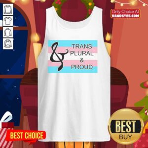 Premium Trans Plural and Proud Tank Top showcasing vibrant colors and inclusive design for LGBTQ+ pride.