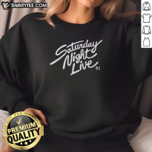 Hot Saturday Night Live 51 commemorative sweatshirt featuring iconic design and vibrant colors for fans.