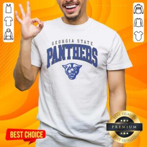 Pretty Georgia State Panthers Classic Logo T-Shirt featuring vibrant colors and iconic team logo for fans and supporters.