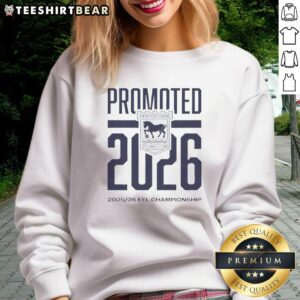 Top Ipswich Town FC 2026 Premier League sweatshirt in blue with team logo, perfect for fans and casual wear.
