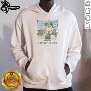 Cozy hoodie featuring Nice Pig Pen and Tiny Rat characters, perfect for fans of Days characters and unique apparel.