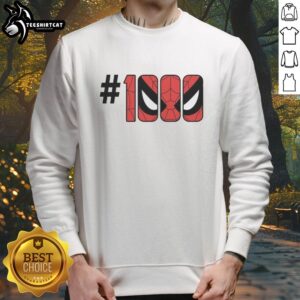 Alt Text: Original The Amazing Spider-Man 1000 Eyes logo sweatshirt showcasing vibrant design and iconic superhero graphics.