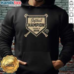 Premium Sports Park Tucson Softball Champions Logo 2026 Hoodie featuring vibrant design and team spirit.