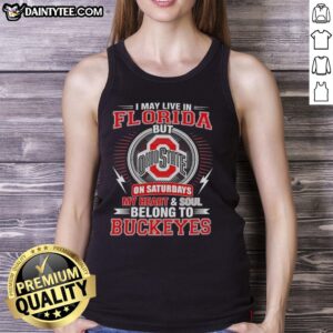 Ohio State Buckeyes tank top, perfect for fans who love Florida but cheer for Ohio on Saturdays. Sport your team pride!