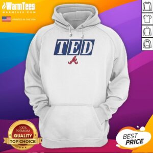 Original Atlanta Braves Memorial Ted Turner Hoodie featuring team logo and vintage design for baseball fans.