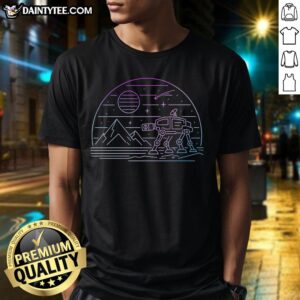 Pretty retro Hoth T-shirt featuring classic Star Wars graphics, perfect for fans of vintage sci-fi apparel.