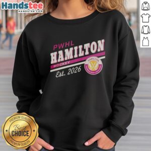 Official Duke PWHL Hamilton Pour Adults Sportiqe Sweatshirt in navy blue, featuring logo and comfortable fit.