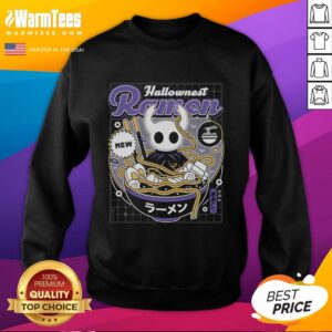 Alt Text: Cozy Pretty Hallownest Ramen Aesthetic Sweatshirt featuring vibrant graphics and a stylish design. Perfect for fans!