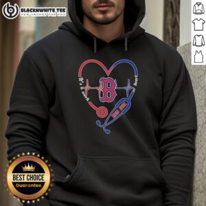 Boston Red Sox stethoscope heartbeat hoodie, a perfect blend of style and passion for baseball fans.