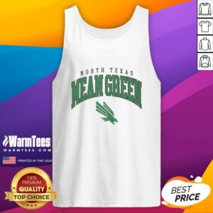 Hot North Texas Mean Green classic logo tank top featuring vibrant green design for sports fans and casual wear.