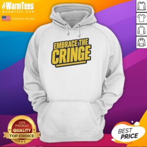 Official Embrace The Cringe Hoodie featuring a bold graphic design, perfect for fans of unique and trendy streetwear.