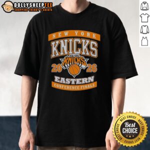 Awesome New York Knicks Eastern Conference Finals 2026 Vintage T-Shirt featuring retro design and team colors.