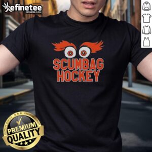 Official Scumbag Hockey Philadelphia Flyers T-Shirt featuring bold graphics and team colors for fans and collectors.