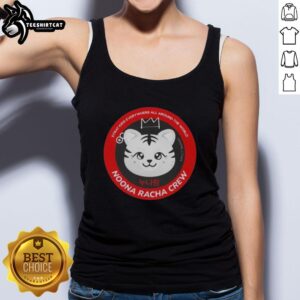 Moona Racha Crew tank top featuring 'Nice Stray Kids Everywhere All Around The World' design, perfect for fans.