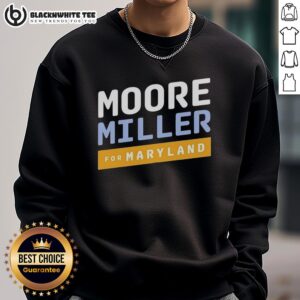 Premium Moore Miller for Maryland sweatshirt in navy blue, featuring stylish design and comfortable fit.