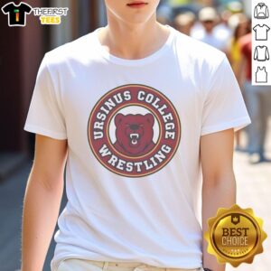 Premium Ursinus College Wrestling Logo T-Shirt featuring bold logo and comfortable fit for fans and athletes.