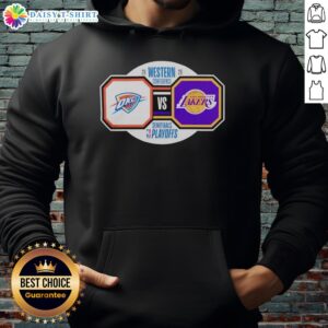Nice Oklahoma City Thunder vs Los Angeles Lakers 2026 NBA Playoffs Western Conference Semifinals hoodie design.