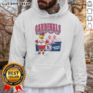 Alt Text: Stylish Top Mitchell & Ness Cream St. Louis Cardinals Step Back Up Hoodie featuring team logo and cozy design.