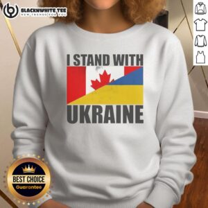 Alt Text: Good I Stand With Ukraine flag sweatshirt featuring vibrant colors and a bold design, promoting support for Ukraine.