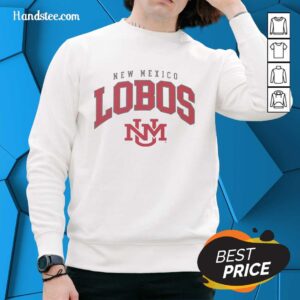 Alt Text: Premium New Mexico Lobos classic logo sweatshirt featuring bold colors and a comfortable fit for fans.