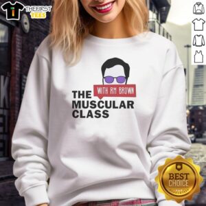 Premium Muscular Class sweatshirt in rich brown, showcasing a stylish design perfect for fitness enthusiasts.