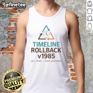 Pretty Timeline Rollback V1985 tank top featuring a stylish design, perfect for casual summer outfits.