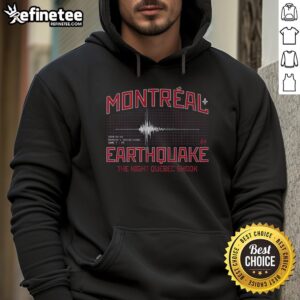 Top the Montreal Earthquake Newhooks Series Ender Hoodie in stylish design, perfect for casual wear and earthquake enthusiasts.