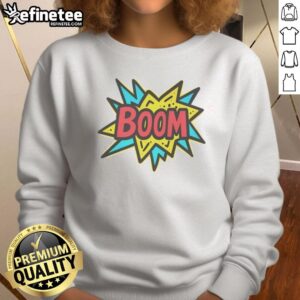 Pretty The Crash Dad Boom Sweatshirt in vibrant colors, showcasing a stylish and comfortable design for casual wear.