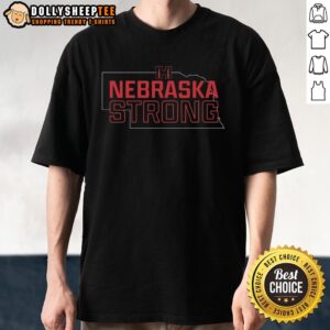 Nice Nebraska Strong Wildfire Relief T-Shirt featuring a bold design supporting wildfire recovery efforts in Nebraska.