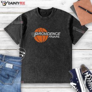 Premium Providence Friars Basketball retro washed t-shirt in navy, featuring classic logo and comfortable fit.