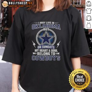 Awesome Dallas Cowboys NFL ladies tee showcasing pride for the Cowboys, perfect for fans in Oklahoma on game days.
