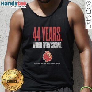 Premium UEFA Europa League Istanbul tank top celebrating 44 years of football, perfect for fans in May 2026.