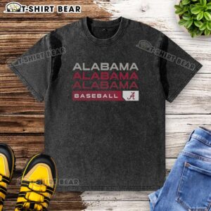 Good Alabama Crimson Tide College Baseball hype washed t-shirt featuring bold logo and comfortable fit for fans.