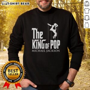 Official Michael Jackson sweatshirt featuring The King of Pop design, perfect for fans and collectors of iconic music apparel.