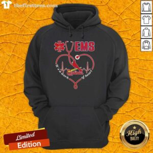 Alt Text: Cozy Hot St. Louis Cardinals nurse hoodie, featuring It's A Work Of Heart design, perfect for fans and healthcare workers.