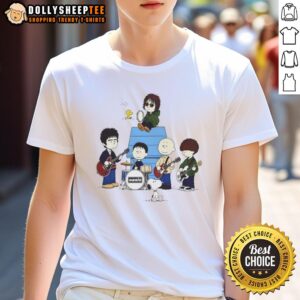 Alt Text: Good Snoopy Peanuts Oasis T-Shirt featuring a playful Snoopy graphic on a comfortable, casual tee.