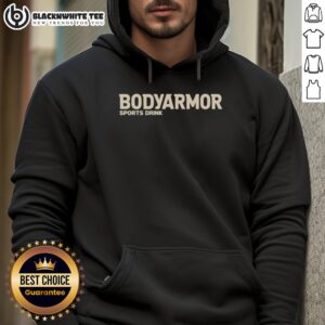 Awesome Bodyarmor sports drink hoodie featuring vibrant colors and logo, perfect for athletes and fitness enthusiasts.