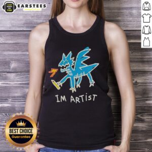 Good Im Artist Dragon Tank Top featuring a vibrant dragon design, perfect for art lovers and casual wear enthusiasts.