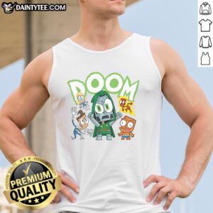 Stylish Nice Doom Generation Dr. Doom tank top featuring bold graphics and a comfortable fit for fans of Marvel villains.