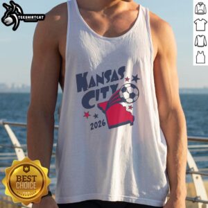 Vintage tank top featuring 'Nice Kansas City Soccer 2026' design, perfect for soccer fans and casual wear.