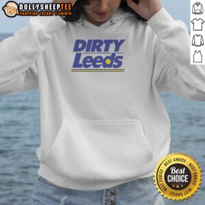Premium Dirty Leeds Hoodie in black, featuring a stylish design and comfortable fit for fans of Leeds United.