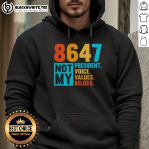 Top Pink hoodie with 'Not My President' slogan, showcasing voice, values, and beliefs for political expression.