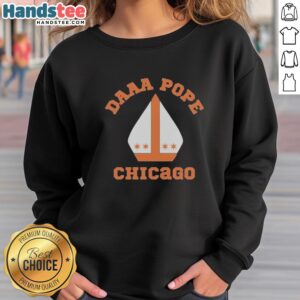 Official Mike Ditka Chicago Bears Daaa Pope Miter Hat sweatshirt featuring iconic team colors and logo.