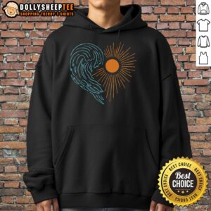 Cozy Nice Ocean Heart Hoodie featuring a heart design, perfect for beach lovers and casual wear.