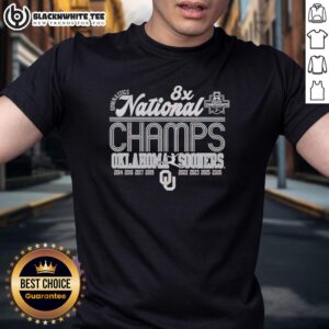 Alt Text: Hot Klahoma Sooners 2026 Women's Gymnastics 8 Time National Champions T-Shirt featuring bold team graphics.